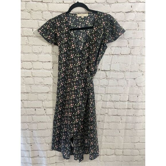 Loft floral print wrap dress  size 00p - Picture 1 of 8